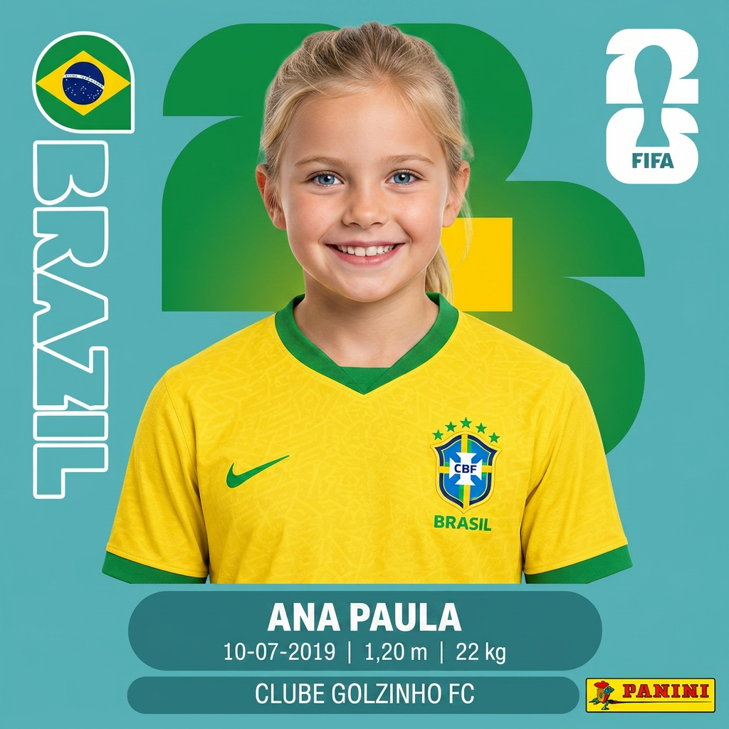 Figurinha personalizada de criança