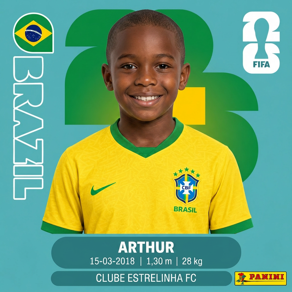 Figurinha personalizada de criança